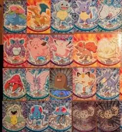 Lot Of 55 Topps Pokemon Cards Charizard Pikachu Foil Lp-Hp - Image 1