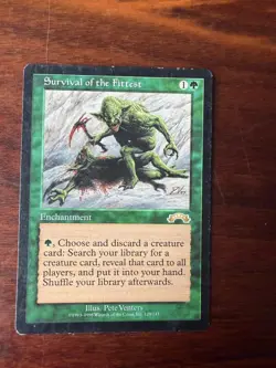 Survival of the Fittest Exodus Rare MTG Reserved List LP Magic Card 129/143 - Image 1