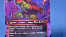 Raphael, the Muscle Borderless FOIL 4 MTG Teenage Mutant Ninja Turtles TMT NM X1 - Image 4