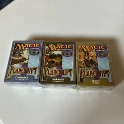 Magic The Gathering Planeshift-Comeback-barrage-scout Decks (3) Sealed decks - Image 1