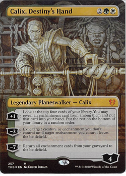 Calix, Destiny's Hand *FOIL Borderless* Magic MtG x1 Theros Beyond Death - Image 1