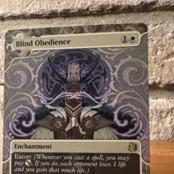 Magic: The Gathering Blind Obedience Wilds of Eldraine Rare Enchantment 1 Regul… - Image 4