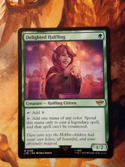 MTG Delighted Halfling - Lord of the Rings NM - Image 1