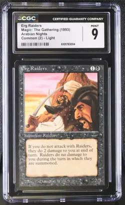 Erg Raiders, Arabian Nights Mtg. CGC 9 Mint! - Image 1