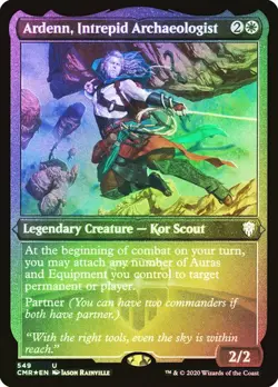MTG ARDENN, INTREPID ARCHAEOLOGIST ETCHED FOIL Commander Legends NM - Image 1