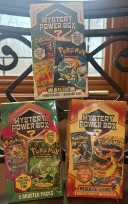 LOT Of (3) Pokemon Mystery Power Box-Walmart Holiday Edition MJ Holding-Sealed- - Image 1