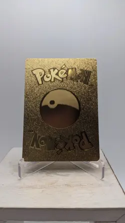 Pokemon Shining Charizard 107/105 Gold Foil Metal Fan Art Card First Edition - Image 2