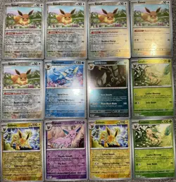 Pokemon TCG Prismatic Eevee Evolutions Lot Of 12 Reverse Holo Foil Cards Umbreon - Image 1