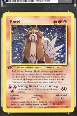 Entei Neo Revelation 1st Edition Holo Pokemon Card 6/64 CGC 10 WOTC Gem Mint - Image 4