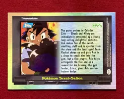 Pokemon Topps Scent-Sation Silver Foil #EP25 2000 Blue Label Print NM - Image 2