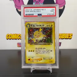 Dark Raichu Japanese PSA 9 2000 Pokemon Neo 2 #26 - Image 1