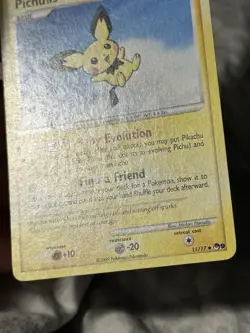 Pichu - 11/17 - Pokemon POP Series 9 Uncommon Non Holo LP - Image 3