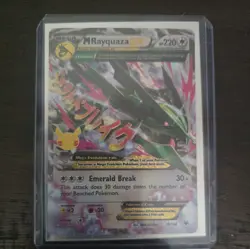 M Rayquaza EX 76/108 Celebrations Pokemon Card - Image 1