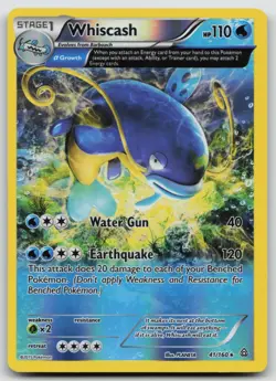 Pokemon Card Whiscash (Alpha) Rare XY - Primal Clash 41/160 - Image 1
