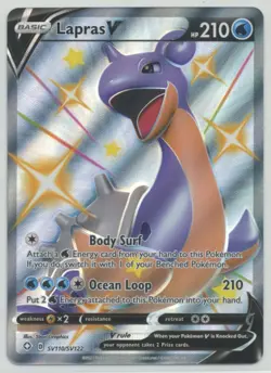 Lapras V 2021 Pokemon SWSH Shining Fates Shiny Vault Full Art #SV110/SV122 - Image 1