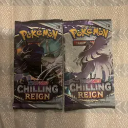 Pokemon TCG Sword&Shield Chilling Reign X2 Booster pack - 2 Different Pack Arts - Image 1