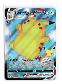 Pokemon Surfing Pikachu VMAX 009/025 Celebrations Full Art - Image 1