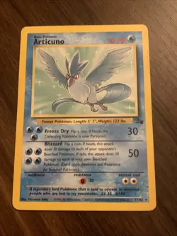 Pokemon TCG Articuno 17/62 Fossil Unlimited - Image 2