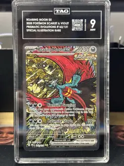 Pokemon Roaring Moon EX 162/131 S&V Prismatic Evolutions Special Rare TAG 9 - Image 1
