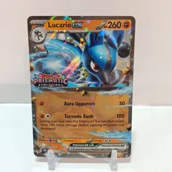 Pokemon Lucario Ex (Prismatic Evolutions Stamp) 051/131 NM- Misc Cards & Product - Image 1