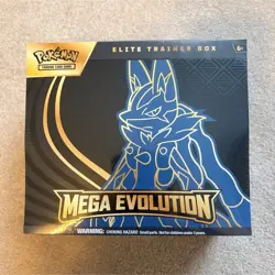 Pokemon Mega Evolution Elite Trainer Box Booster & Promo Card - Lucario, Riolu - Image 1
