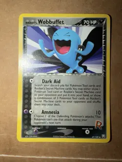 Pokemon: Rockets Wobbuffet #47/109 EX Team Rocket Returns 2004 LP - Image 1