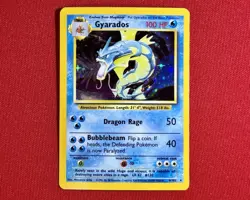 Gyarados 6/102 Base Set Holo Rare – Vintage 1999 WOTC – Pokemon Card EXC - Image 1