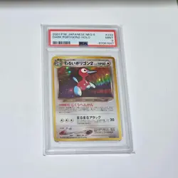 2001 Pokemon DARK PORYGON2 Japanese Neo 4 - PSA 9 - Image 1