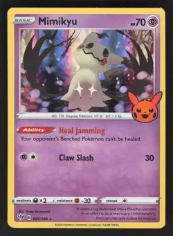 Mimikyu 081/189 Pokemon TCG Trick or Trade BOOster Bundle LP - Image 1