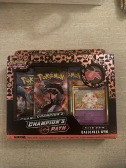 Pokemon Champion's Path Special Pin Collection Box Ballonlea Gym Factory Sealed - Image 1