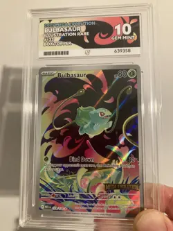 Pokemon Bulbasaur 133/132 Mega Evolution Stamped Promo Ace Grade 10 - Image 3