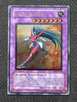 Yugioh Cyber Blader 1st Edition Ultimate Rare EEN-EN032 NM - Image 1