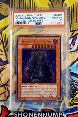 Yu-Gi-Oh! VENNOMINON KING OF POISONOUS SNAKES 1st Ed TAEV-EN014 PSA 10 Ultimate - Image 1