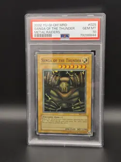 2002 Yu-Gi-Oh! Sanga Of The Thunder Metal Raiders MRD Unlimited PSA 10 - Image 1