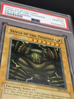 2002 Yu-Gi-Oh! Sanga Of The Thunder Metal Raiders MRD Unlimited PSA 10 - Image 3