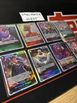 CARTE ONE PIECE LOT DE 8 CARTES SR FR OP12 NEARMINT/MINT SANS DOUBLES - Image 1