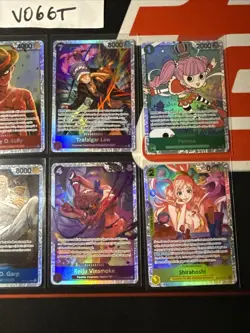 CARTE ONE PIECE LOT DE 8 CARTES SR FR OP12 NEARMINT/MINT SANS DOUBLES - Image 3