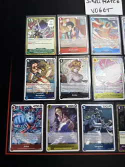 CARTE ONE PIECE LOT DE 16 CARTES RARE FR OP12 NEARMINT/MINT SANS DOUBLES - Image 2