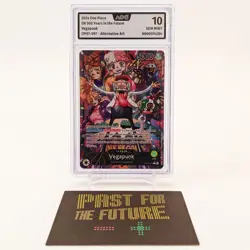 One Piece Vegapunk OP07-097 Leader Alt. Art AOG 10 GEM/MINT - Image 1