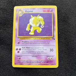 Hypno 23/62 Rare Fossil Set Pokemon Card MP combined postage - Image 1