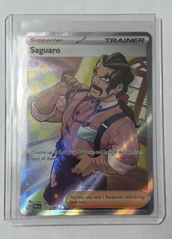 Saguaro 255/193 Paldea Evolved Full Art Ultra Rare Holo Pokemon Card NM - Image 1
