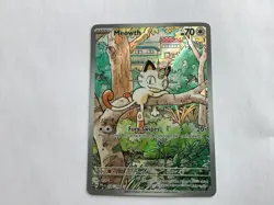Meowth IR Phantasmal Flames Pokemon Card 106/094 Illustration Rare NM Full Art - Image 1