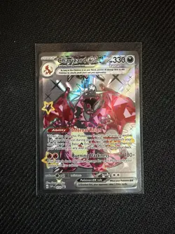 Pokemon TCG Charizard EX SVP074 Black Star Promo Card, NM Shiny Full Art Mint - Image 1