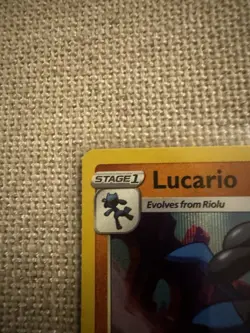 Pokemon Card Lucario SWSH186 Black Star Promo STAMPED Brilliant Stars Near Mint - Image 4