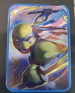 Magic: The Gathering Teenage Mutant Ninja Turtles Tin, 45 Cards Leonardo Sticker - Image 3