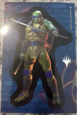 Magic: The Gathering Teenage Mutant Ninja Turtles Tin, 45 Cards Leonardo Sticker - Image 4