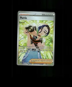 FAN-ART READ DESCRIPTION BELOW HOLO Perrin Card Perrin Pokemon Card p2 - Image 1