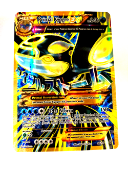 Pokemon Primal Kyogre-EX TCG Full Art Ultra Rare Card Ancient Origins 96/98 Holo - Image 1