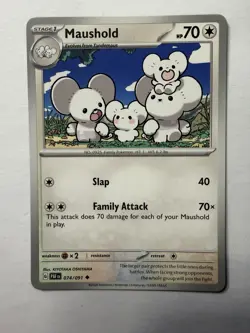Maushold - SV: Paldean Fates 074/091 NM English Pokemon Card - Image 1