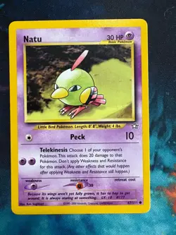 Natu 67/111 Common Neo Genesis Unlimited Pokemon TCG Card WOTC LP 2000 - Image 1